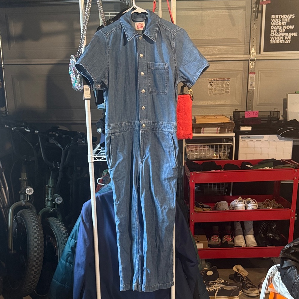Levi's Blue Denim Jumpsuit